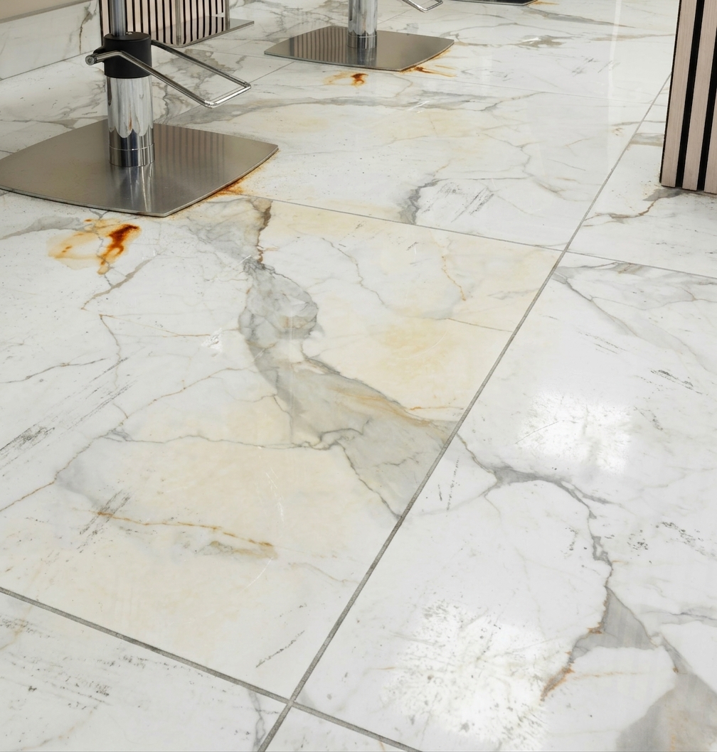 Marble floor before