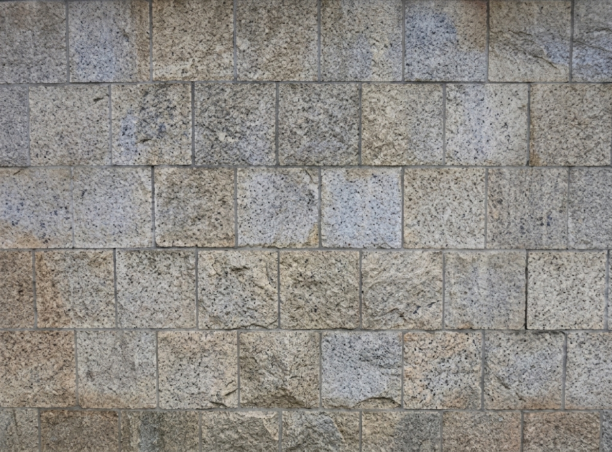 Stone facade after